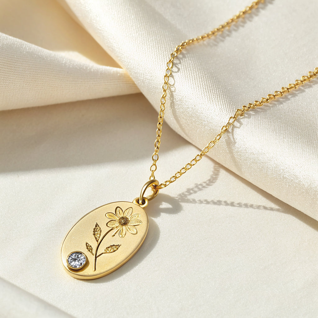 birth flower necklace - Norfloor