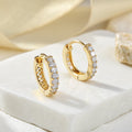 diamond huggie earrings - Norfloor