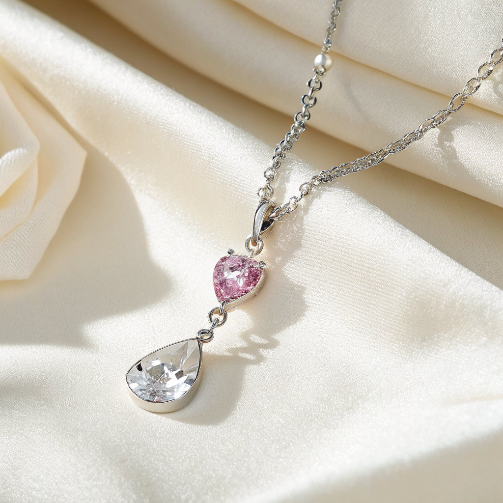 heart pendant necklace in sterling silver - Norfloor