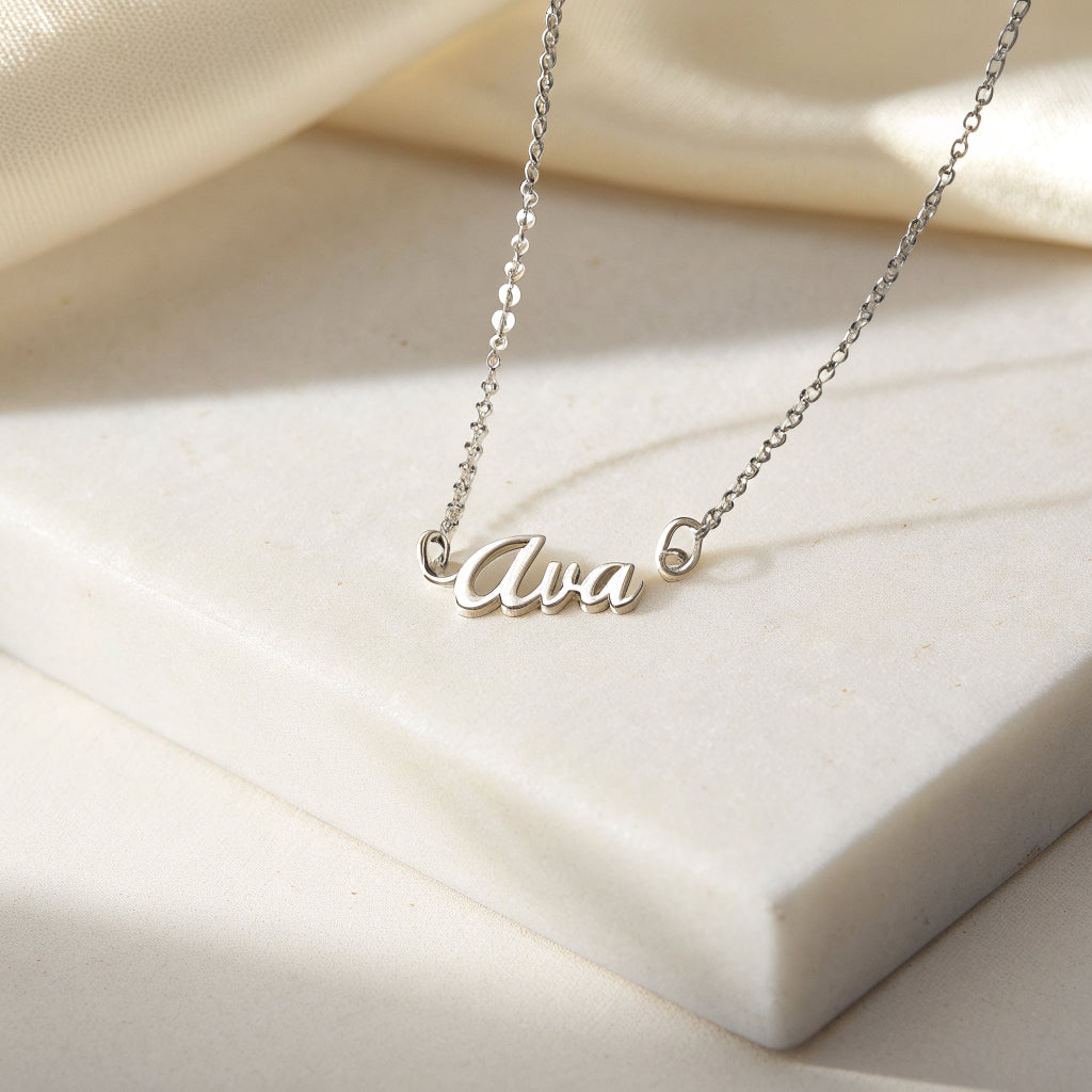 name necklace in sterling silver - Norfloor