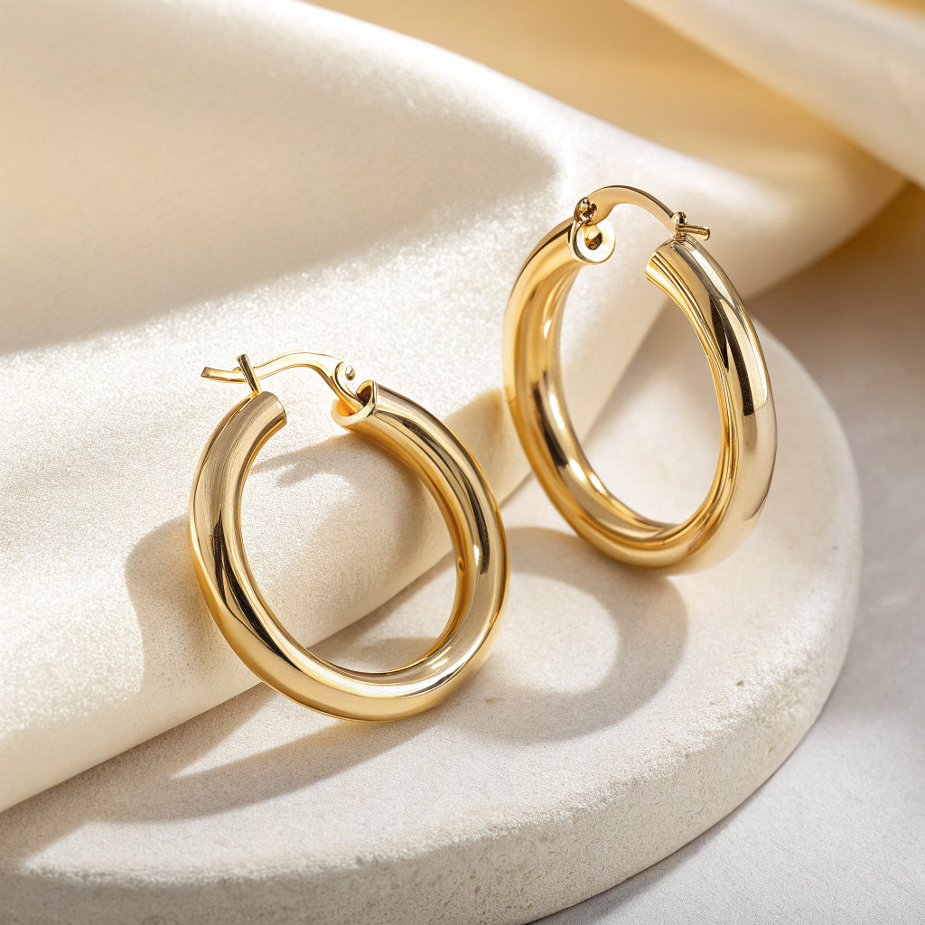 small gold hoop earrings - Norfloor