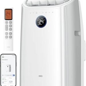 norfloor-12000-btu-portable-air-conditioner-3-in-1-cooling-fan-dehumi-1 12000 BTU Portable Air Conditioner, 3-in-1 Cooling, Fan & Dehumidifier, Smart App, Voice & Remote Control, Universal Window Kit