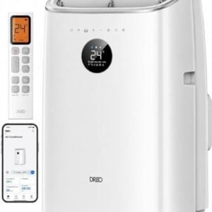 norfloor-7500-btu-portable-air-conditioner-3-in-1-cooling-fan-dehumid-1 7500 BTU Portable Air Conditioner, 3-in-1 Cooling, Fan & Dehumidifier, Smart App, Voice & Remote Control, Universal Window Kit