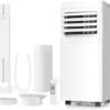9000 BTU Portable Air Conditioner, 4-in-1 Cooling, Dehumidifier, Fan & Sleep Mode, Self-Evaporation, Remote Control, 24-Hour Timer