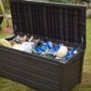 Brightwood 454L Outdoor 60% recycled Garden Furniture Storage Box Brown Wood Panel Effect Fade Free All Weather Resistant Safe and Secure Zero Maintenance 2 year Warranty - view 4
