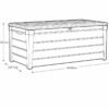 Brightwood 454L Outdoor 60% recycled Garden Furniture Storage Box Brown Wood Panel Effect Fade Free All Weather Resistant Safe and Secure Zero Maintenance 2 year Warranty - view 5