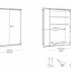 norfloor-cortina-alto-1400l-storage-cabinet-grey-6 Cortina Alto 1400L Storage Cabinet - Grey - view 6