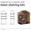 Darwin Outdoor Apex Double Door Garden Storage Shed 6 X 4ft Brown Wood Look And Feel | Fade Free | All Weather Resistant | Safe And Secure | Zero Maintenance | 15 Year Warranty - view 5