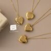Handwriting Heart Locket Necklace - Norfloor