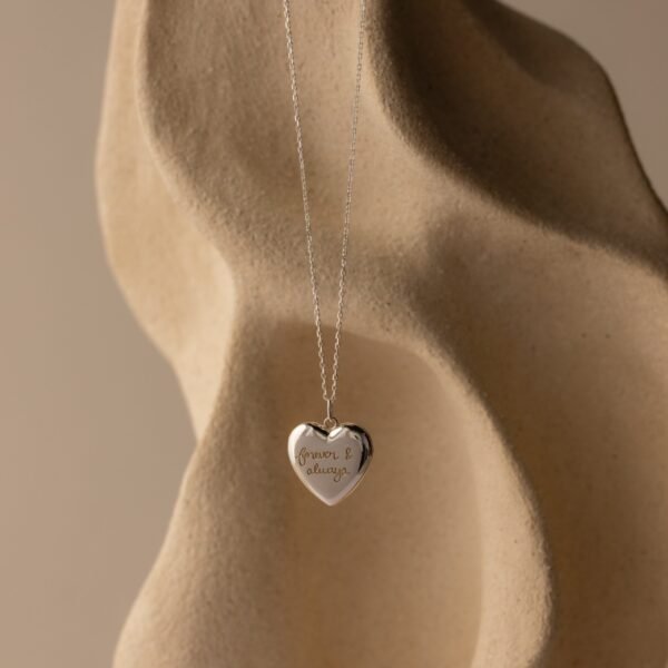 Handwriting Heart Locket Necklace - Norfloor
