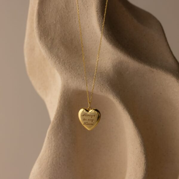 Handwriting Heart Locket Necklace - Norfloor