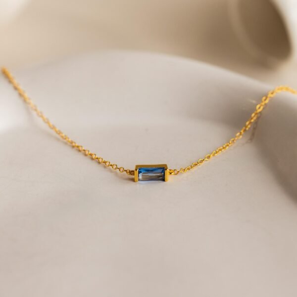 Dainty Baguette Birthstone Bracelet - Norfloor