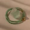 Pearl and Jade-Tone Charm Bracelet - Norfloor
