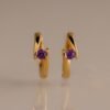 Floating Birthstone Huggie Hoops - Norfloor