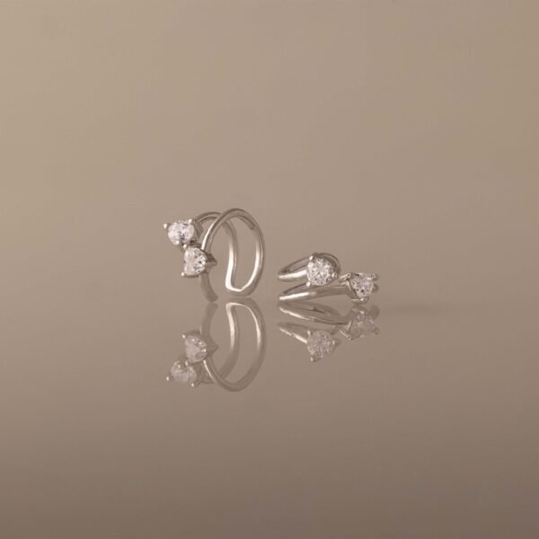 Duo Crystal Ear Cuffs - Norfloor