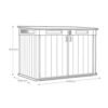 Grande Store Outdoor Double Door Garden Furniture Storage Shed Grey Duotech+ Wood Look and Feel | Fade Free | All Weather Resistant | Safe and Secure | Zero Maintenance - view 4