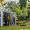 Manor Shed 6x8ft - Grey - view 3