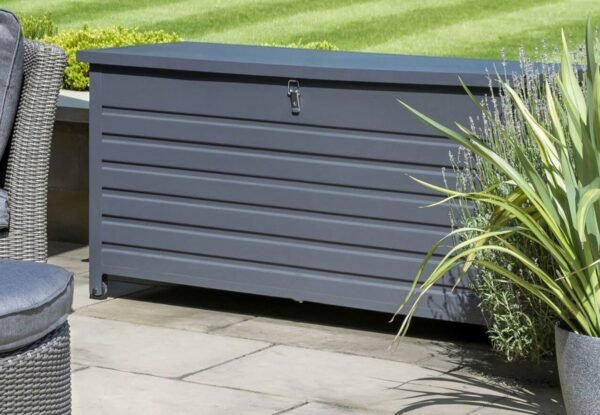 Medium Aluminium Storage Box in Grey