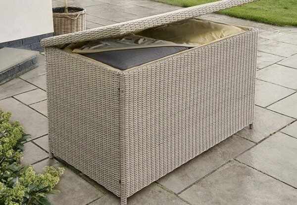 Palma Storage Box in White Wash