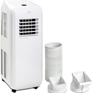 Portable Air Conditioner 9000 BTU, 3-in-1 Cooling, Dehumidifier & Fan, 3 Fan Speeds, Digital Display, Remote Control, Window Kit, Energy Class A