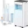 norfloor-portable-air-conditioner-9000-btu-4-in-1-cooling-dehumidifie-1 Portable Air Conditioner 9000 BTU, 4-in-1 Cooling & Dehumidifier, Energy Efficient, Quiet Operation, Digital Display, Window Kit, 24-Hour Timer
