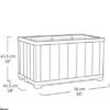 Signature Rectangular Planter - Ashwood Brown - view 5
