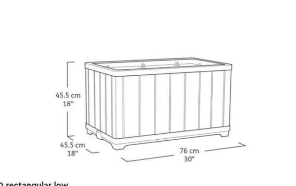 Signature Rectangular Planter - Ashwood Brown - view 5