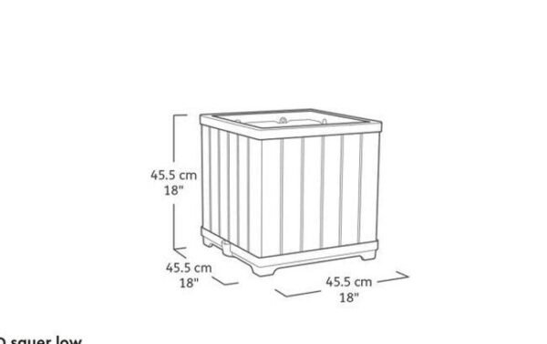 norfloor-signature-square-planter-ashwood-brown-6 Signature Square Planter - Ashwood Brown - view 6