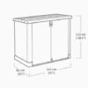 Store It Out Pro 1200L Storage Box - Grey - view 4