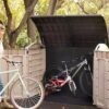 Store It Out Ultra Outdoor Garden Storage Shed, 177 x 113 x 134 cm - Beige and Brown - view 4