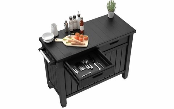 norfloor-unity-outdoor-kitchen-bbq-table-and-storage-cabinet-grey-2 Unity Outdoor Kitchen BBQ Table and Storage Cabinet - Grey - view 2