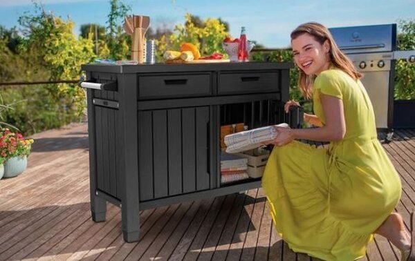 norfloor-unity-outdoor-kitchen-bbq-table-and-storage-cabinet-grey-6 Unity Outdoor Kitchen BBQ Table and Storage Cabinet - Grey - view 6