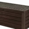 Westwood 570L Outdoor 75% recycled Garden Furniture Storage Box Brown Wood Panel Effect ; Fade Free ; All Weather Resistant ; Safe and Secure ; Zero Maintenance ; 2 year Warranty